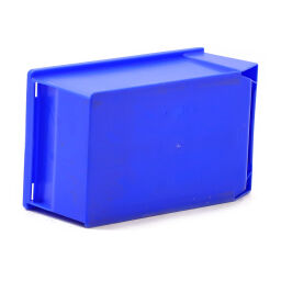 Used storage bin plastic with grip opening stackable