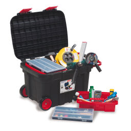 Tool case toolbox with double quick lock