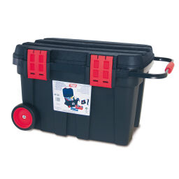 Transport case toolbox with double quick lock