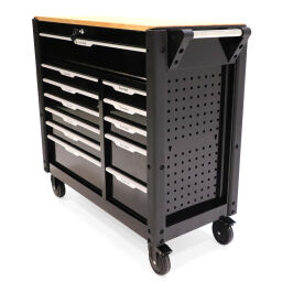 Workbench workshop trolley with 12 drawers 