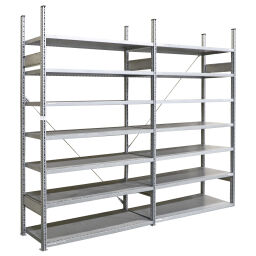 Shelving used static shelving rack complete with accessories