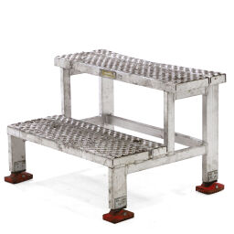 Gebrauchte treppen aluminium plattformleiter feste konstruktion, 2 stufen