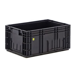 Gebruikte stacking box plastic stackable klt esd all walls closed 