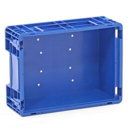 Used stacking box plastic pallet tender all walls closed + lid