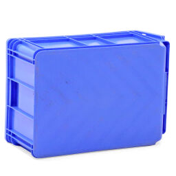 Used storage bin plastic with grip opening stackable