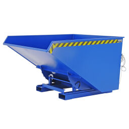 Automatic tilting automatic tilting container swarf container