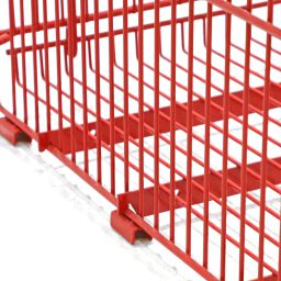 Used shoppingbasket stackable grip opening