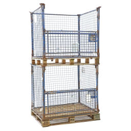 Used pallet stacking frames pallet tender 1 flap at 1 long side