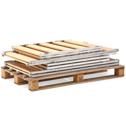 Used pallet stacking frames foldable construction  4-part