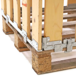 Used pallet stacking frames foldable construction  4-part