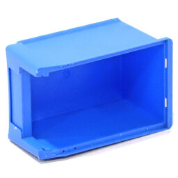 Used storage bin plastic with grip opening stackable