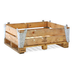 Used pallet stacking frames fixed construction stackable suitable for pallet size 1200x1000 mm