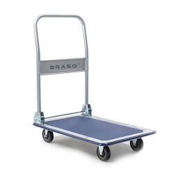 Storeroom trolleys platform trolley push bracket(s) folding down