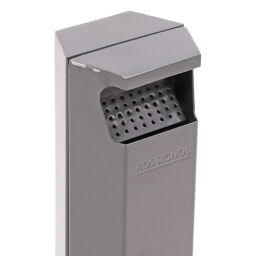 Used ashtray and litter bin cigarette waste bin with lock