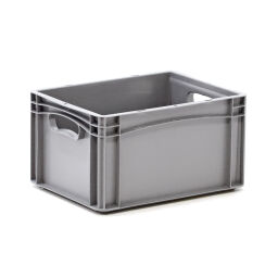 Stacking box plastic stackable all walls closed + open handles