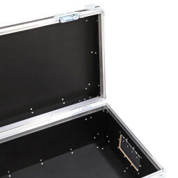 Transportkoffer flightcase met dubbele sluiting en handgrepen