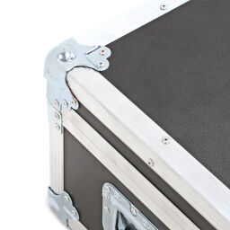 Transportkoffer flightcase mit doppelverschluss und handgriffen