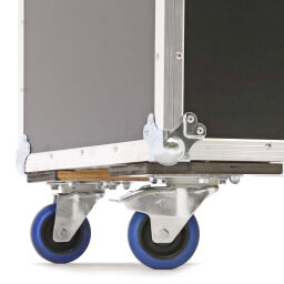 Transportkoffer flightcase met dubbele sluiting en handgrepen