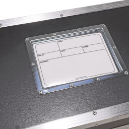 Transportkoffer flightcase mit doppelverschluss und handgriff