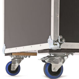 Transportkoffer flightcase met dubbele sluiting en handgrepen