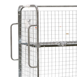 Used order picking trolley with 1 shelve (detachable)