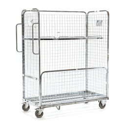 Used order picking trolley with 1 shelve (detachable)