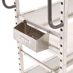 Used order picking trolley with 3 shelves