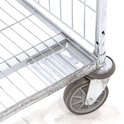 Used order picking trolley with 2 shelves (detachable)