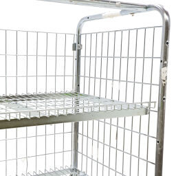 Used order picking trolley 3 adjustable shelves 