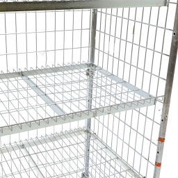 Used order picking trolley 3 adjustable shelves 