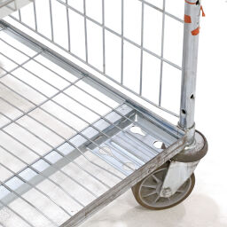 Used order picking trolley 3 adjustable shelves 