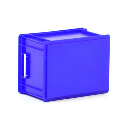 Stacking box plastic stackable all walls closed + open handles