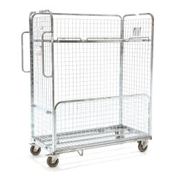 Used order picking trolley with 1 shelve (detachable)