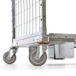 Used shelved trolley with 2 levels