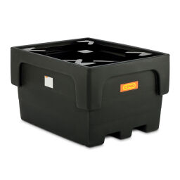 Plastic trays receptacle for ibc without galvanized grid