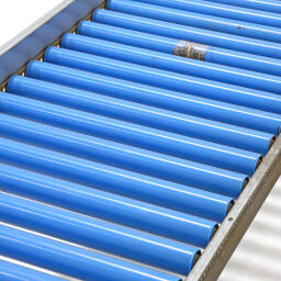 Used roller conveyor with plastic rollers with edge