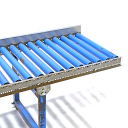 Used roller conveyor with plastic rollers with edge