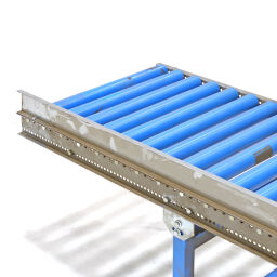 Used roller conveyor with plastic rollers with edge