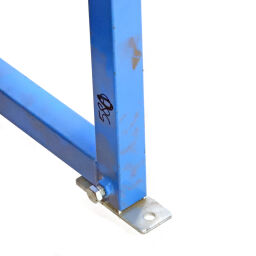 Used roller conveyor with plastic rollers without edge