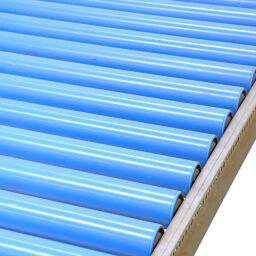 Used roller conveyor with plastic rollers with edge