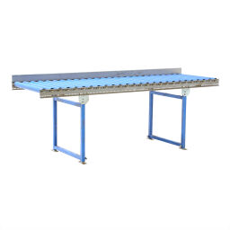 Used roller conveyor with plastic rollers with edge