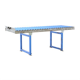 Used roller conveyor with plastic rollers without edge