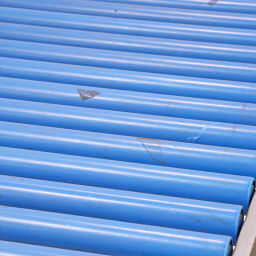 Used roller conveyor with plastic rollers with edge