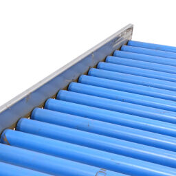 Used roller conveyor with plastic rollers with edge