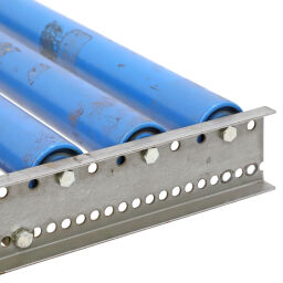 Used roller conveyor with plastic rollers with edge