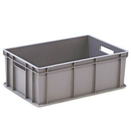 Stacking box plastic stackable all walls closed + open handles