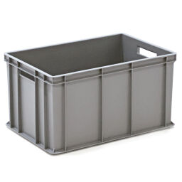 Stacking box plastic stackable all walls closed + open handles