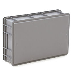 Stacking box plastic stackable all walls closed