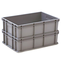 Stacking box plastic stackable all walls closed