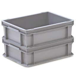 Stacking box plastic stackable all walls closed